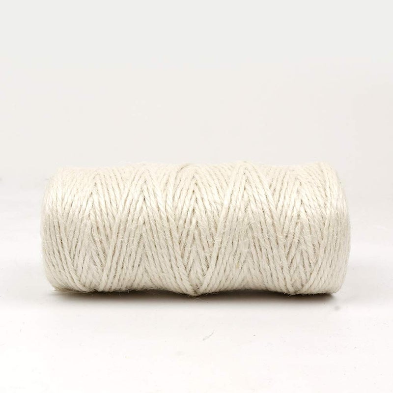 Micomon 300 Feet Natural Jute Twine - Durable String for Arts, Crafts, Gardening & Packing (White) - Image 4